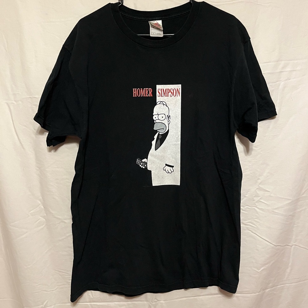2003 Homer Simpson Scarface Parody Tee - Size Large
